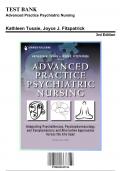 Test Bank for Advanced Practice Psychiatric Nursing&comma; 3rd Edition by Fitzpatrick&comma; 9780826185334&comma; Covering Chapters 1-24 &vert; Includes Rationales