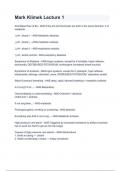 Mark Klimek Lecture 1