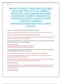 BRANCH 3 STRUCTURAL PEST CONTROL  EXAM 2024 WITH ACTUAL CORRECT  QUESTUINS AND VERIFIED DETAILED  ANSWERS BT EXPERTS |FREQUENTLY  TESTED QUESTIONS AND SOLUTIONS  |ALREADY GRADED A+  |NEWEST|GUARANTEED PASS |LATEST  UPDATE