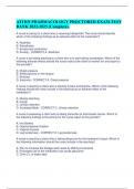 ATI RN PHARMACOLOGY PROCTORED EXAM TEST  BANK 2022-2023 (Complete).