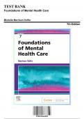 Test Bank: Foundations of Mental Health Care 7th Edition by Valfre - Ch. 1-33, 9780323661829, with Rationales