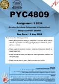 PYC4809 Assignment 1 VOLUNTEER &lpar;COMPLETE ANSWERS&rpar; 2024 &lpar;295091&rpar; - DUE 15 May 2024