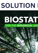 Solution Manual for Biostatistics for the Biological and Health Sciences 3rd Edition by Marc M. Triola, Mario F. Triola & Jason Roy   - Complete, Elaborated and Latest Solution Manual. All Chapters(1-14) Included and Updated