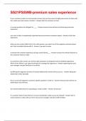SS21PSSWB-premium sales experience questions and answers all are graded A&plus;