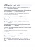 CTO Part 3&comma;4 study guide