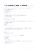 CTO Exam Pt&period; 2 &lpar;AVIA 3213 Final