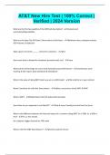 AT&T New Hire Test &vert; 100&percnt; Correct &vert; Verified &vert; 2024 Version