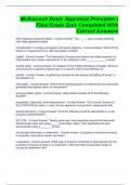 McKissock Basic Appraisal Principles I Final Exam Quiz Completed With Correct Answers