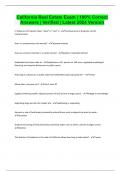 California Real Estate Exam &vert; 100&percnt; Correct Answers &vert; Verified &vert; Latest 2024 Version