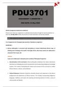 PDU3701 Assignment 2 [Detailed Answers] Semester 1 - Due 23 May 2024