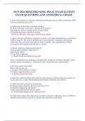 NGN 2024 HESI MED SURG FINAL EXAM &vert;LATEST EXAM QUESTIONS AND ANSWERS&sol;A&plus; GRADE