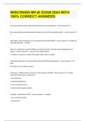 WISCONSIN MPJE EXAM 2024 WITH 100&percnt; CORRECT ANSWERS