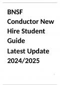 BNSF Conductor New Hire Student Guide  Latest Update 2024/2025
