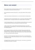 Maine Real Estate 2 Study Guide Test 2024&period;