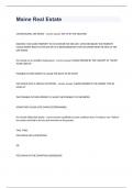 Maine Real Estate Study Guide Exam 2024&period;