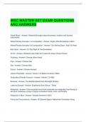 WSC MASTER SET EXAM QUESTIONS AND ANSWERS