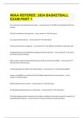  WIAA REFEREE&colon; 2024 BASKETBALL EXAM PART 1