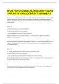  WGU PSYCHOSOCIAL INTEGRITY EXAM 2024 WITH 100% CORRECT ANSWERS