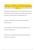 WGU C211 Chapter 10 Questions and answers with 100&percnt; Correct Answers &vert; Latest Update 2024 &vert; Rated A&plus;