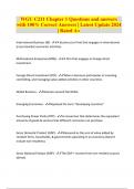 WGU C211 Chapter 1 Questions and answers with 100&percnt; Correct Answers &vert; Latest Update 2024 &vert; Rated A&plus;