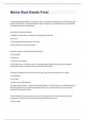 Maine Real Estate Study Practice Test 2024&period;