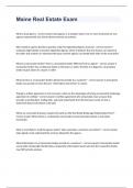 Maine Real Estate  Questions And Answers Rated A&plus;&period;