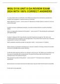 WGU D116 UNIT 8 OA REVIEW EXAM 2024 WITH 100&percnt; CORRECT ANSWERS
