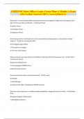 AMEDD RC-Basic Officer Leader Course Phase 1 Module A Exam with Verified Answers&vert; 100&percnt; Correct&vert; Rated A&plus;