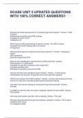 DCASE UNIT 5 UPDATED QUESTIONS WITH 100&percnt; CORRECT ANSWERS&excl;&excl;
