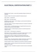 ELECTRICAL CERTIFICATION PART 2