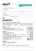 2023 AQA AS CHEMISTRY 7404/1 Paper 1  Inorganic and Physical Chemistry Question  Paper & Mark scheme (Merged) June 2023  [VERIFIED