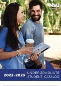 Nova Southeastern University Undergraduate Student Catalog 2022–2023