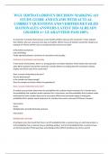 WGU D207DATA DRIVEN DECISION MARKING AO STUDY GUIDE AND EXAMS WITH ACTUAL CORRECT QUESTIONS AND VERIFIED DETAILED RATIONALES ANSWERS LATEST 2024 ALREADY GRADED A&plus; GUARANTEED PASS 100&percnt;