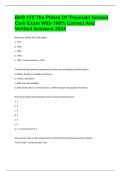BHS 175 The Pillars Of TraumaIn formed Care Exam With 100&percnt; Correct And Verified Answers 2024