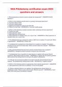 NHA Phlebotomy certification exam 2024  questions and answers