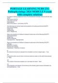PORTAGE LEARNING NURS 231: Pathophysiology 2024 MODULE 9 exam with complete solutions