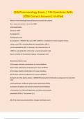 CNS Pharmacology Exam &vert; 126 Questions With 100&percnt; Correct Answers&vert; Verified