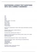 BARTENDING LICENCE TEST QUESTIONS WITH 100&percnt; CORRECT ANSWERS&excl;&excl;