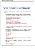 2024 MATH 534 FINAL EXAM STUDY GUIDE&period;WITH 100&percnt; ACCURATE SOLUTIONS AND CLEAR ELABORATIONS 