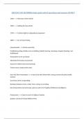 KIN 2501 LSU JACOBSEN study guide solved questions and answers EXAM 2&period;