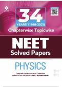 Exam (elaborations) Neet  34 Years Chapterwise Solutions NEET BIOLOGY CHEMISTRY PHYSICS 