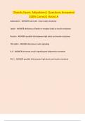 Obesity Exam&colon; Adipokines&vert; Questions Answered 100&percnt; Correct&vert; Rated A
