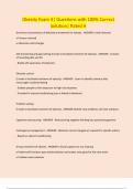 Obesity Exam 4&vert; Questions with 100&percnt; Correct Solution&vert; Rated A