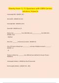 Obesity Exam 1&vert; 71 Questions with 100&percnt; Correct Solution&vert; Rated A