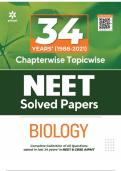 Exam (elaborations) Neet  34 Years Chapterwise Solutions NEET Biology