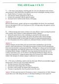 NSG 420 Exam 1 Ch 33 Actual Exam 2024 Q & A  &lpar;Graded A&plus; &rpar; 