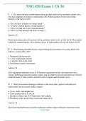 NSG 420 Exam 1 Ch 36 Actual Exam 2024 Q & A  &lpar;Graded A&plus; &rpar; 