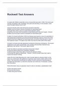 Rockwell Test Answers (Graded A)