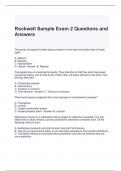 Rockwell Sample Exam 2 Questions and Answers 2024