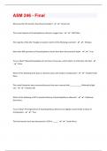 ASM 246 - 80 Final Test Review &lpar;Comprehension Questions&rpar;With Correct Answers